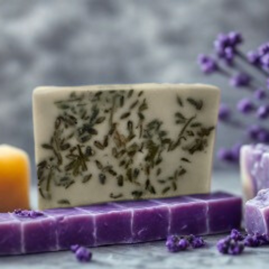 Sapone Purificante Artigianale al Carbone Attivo e Lavanda 🌿