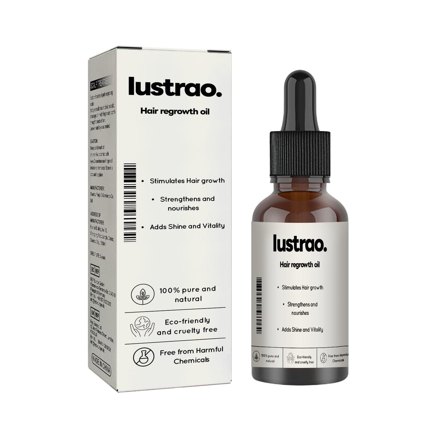 Olio per la Ricrescita dei Capelli - Lustrao